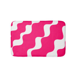 Rosa och vit lutning vinkarare mönster badrumsmatta