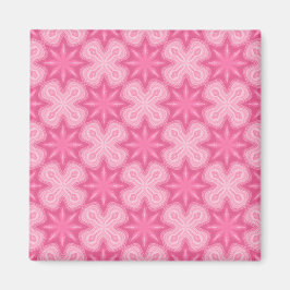 Rosa och vit magnet