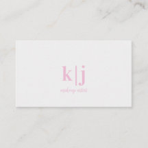 Rosa och vit Monogram Sminkartist