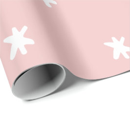 Rosa och vit mönster presentpapper