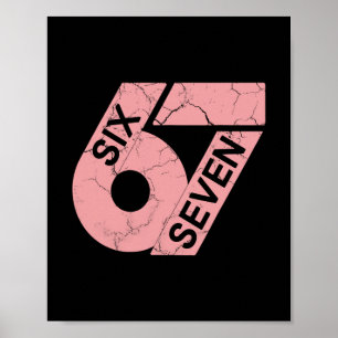 Rosa och vit nummer 67 tröja spelare uniform #67 poster