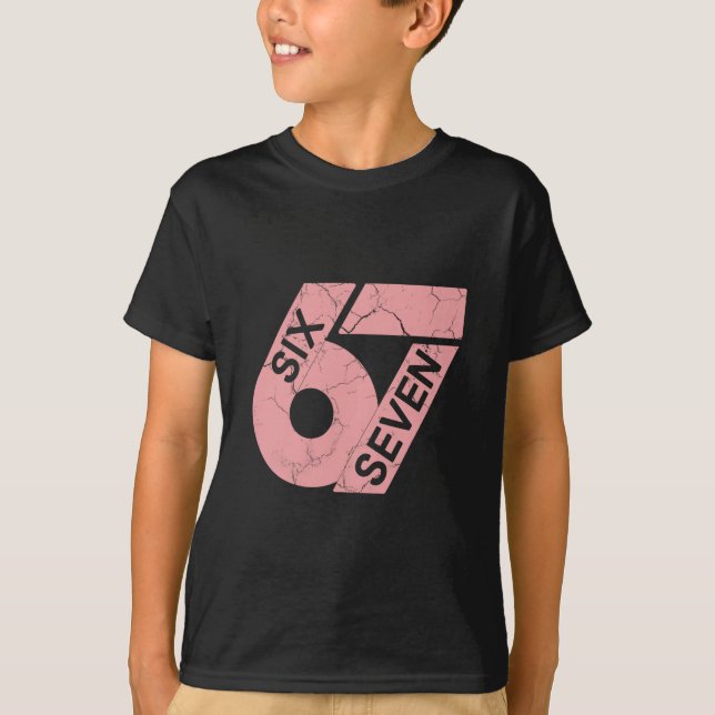 Rosa och vit nummer 67 tröja spelaruniform #67 (Framsida)