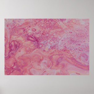 ROSA OCH VIT PAINT DROP TAPET POSTER