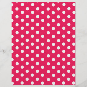 Rosa och vit Polka dots