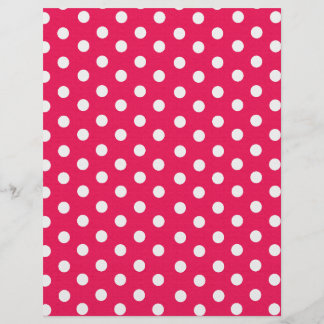 Rosa och vit Polka dots