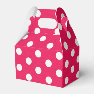 Rosa och vit Polka dots Presentaskar