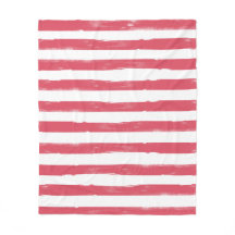 Rosa och vit rand-filt