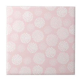Rosa och vit Retro Cute Pastel Ceramic Tile Kakelplatta