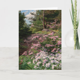 Rosa och vit Rhododendron Thomas Allen, Jr. Kort