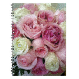 Rosa och Vit ros Anteckningsbok