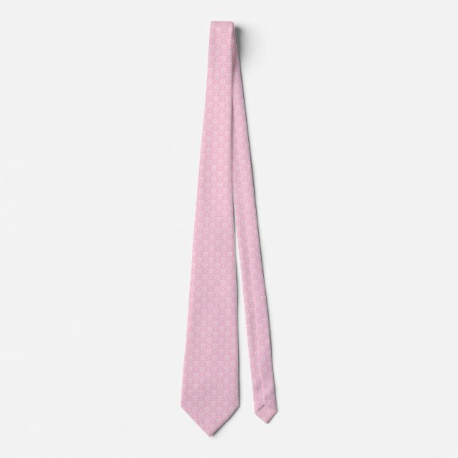 Rosa och vit skugga slips (Framsida)