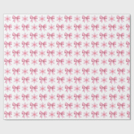 Rosa och vit söt presentinslagspappersrulle presentpapper