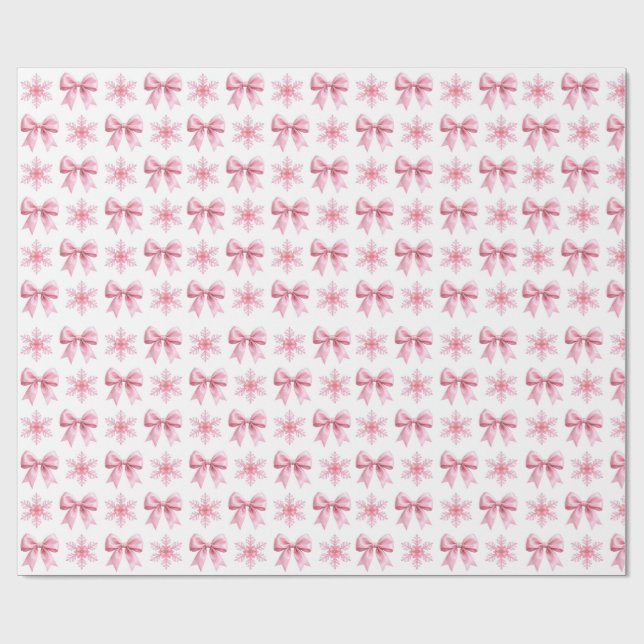 Rosa och vit söt presentinslagspappersrulle presentpapper (Platt)
