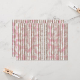 rosa och vit strimlad bakgrund inbjudningar