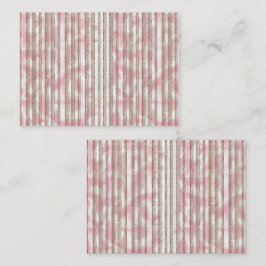 rosa och vit strimlad bakgrund placeringskort