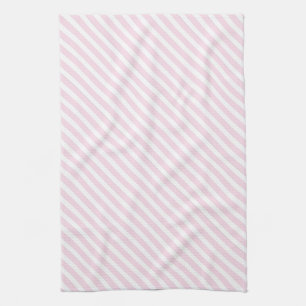 Rosa och vit stripe Mönster Kökshandduk
