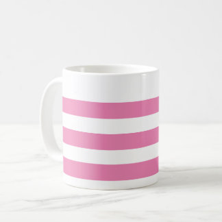 Rosa och vit stripe Mugg