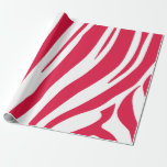 Rosa och vit Zebra mönstrad Presentpapper<br><div class="desc">Få dina presenter att framstå med denna moderna pappra förpackning,  med en roligt zebra tryck mönster.</div>
