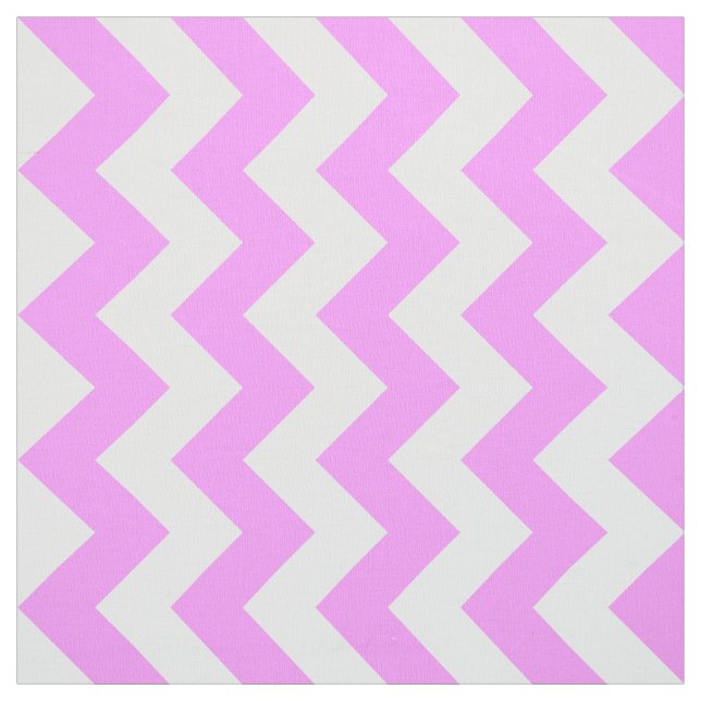 Rosa och vit zigzag Geometric Fabric Tyg (Provkarta)