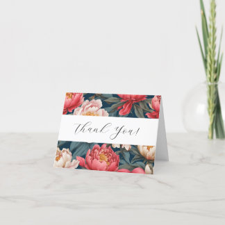 Rosa och vita böner Orientellt tack. Tack Kort