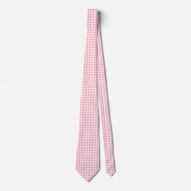 Rosa och vita diamanter Tie Slips (Framsida)