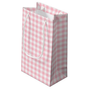 Rosa och vita, medelStorleka Gingham-kontroller