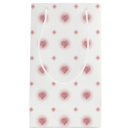 Rosa och vita öron och diamanter Mönster Gift Bag