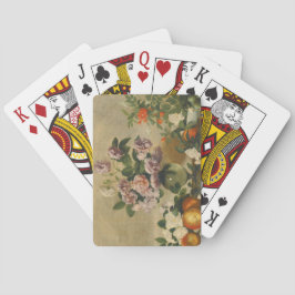 Rosa och vita peonblommor (Peonies still Life) Casinokort