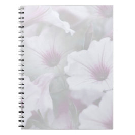 Rosa och vita Petunias Anteckningsbok