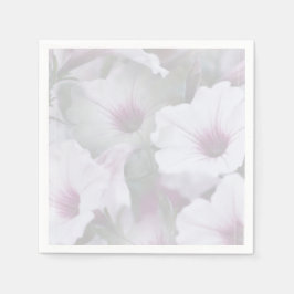 Rosa och vita Petunias Pappersservett
