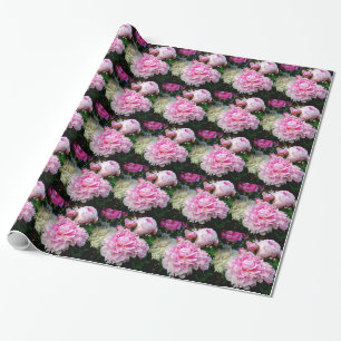 Rosa och vita ponnyer presentpapper