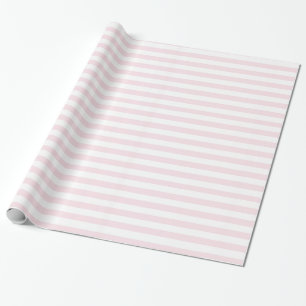 Rosa och vita ränder Söt flickaktig Presentpapper