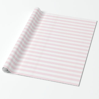 Rosa och vita ränder Söt flickaktig Presentpapper