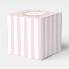 Rosa och vita randiga Paris Glam Presentaskar