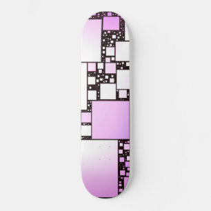 Rosa och Vita Square Dancing Skateboard