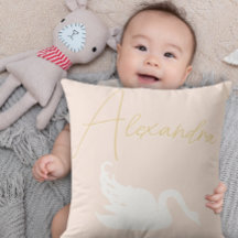 Rosa och Vita Svan Alla Färg