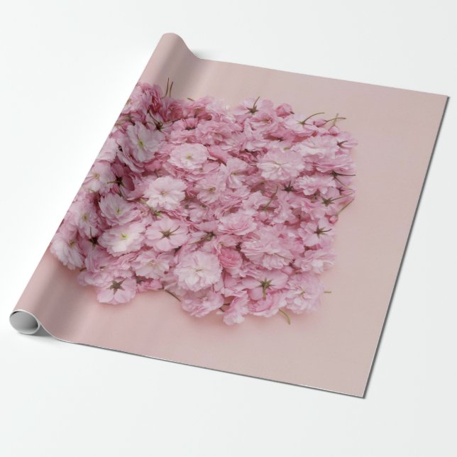 ROSA- OCH VITBLOMMOR PRESENTPAPPER (Utrullad)
