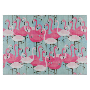 Rosa- och vitfolkmassa av Flamingos
