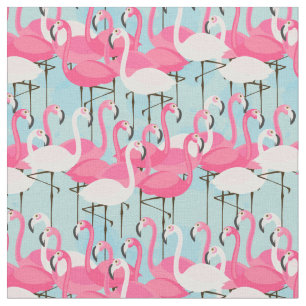 Rosa- och vitfolkmassa av Flamingos Tyg