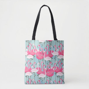 Rosa- och vitfolkmassa av Flamingos Tygkasse