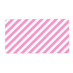 Rosa- och vitgodisStripes. Fraktsedel