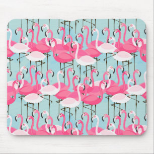Rosa och vitling av Flamingos Musmatta
