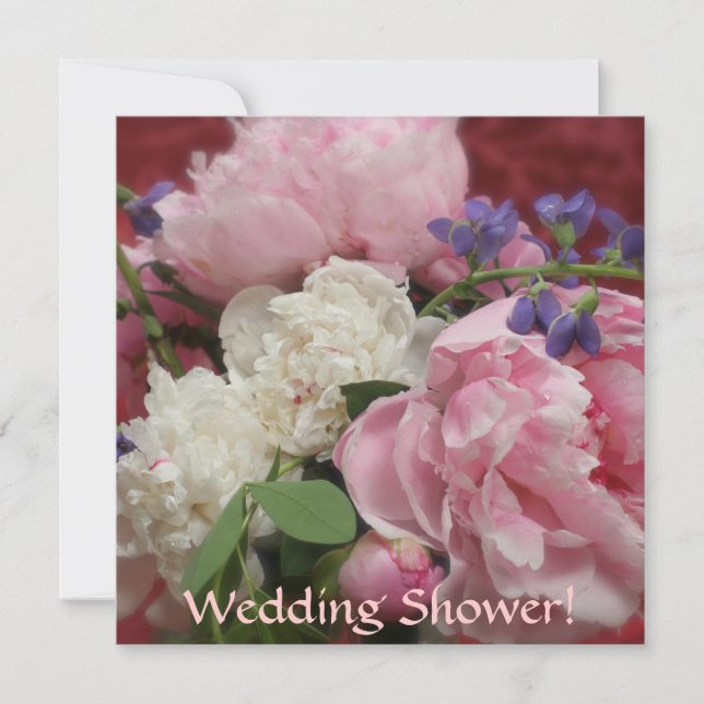 Rosa och vitlök inbjudningar (Framsida)