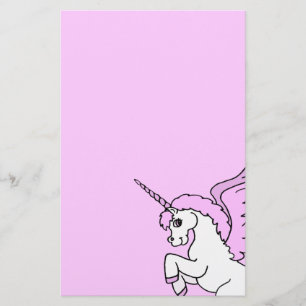 Rosa- och vitmajsgrafik brevpapper