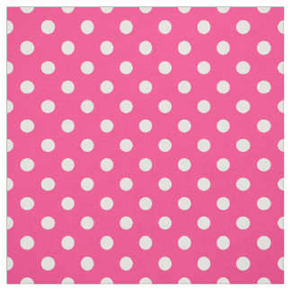 Rosa- och vitpolka dotsmönster tyg