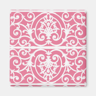 Rosa- och vitrullningsarbeten magnet