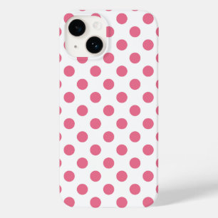 Rosa och vitt polka dots