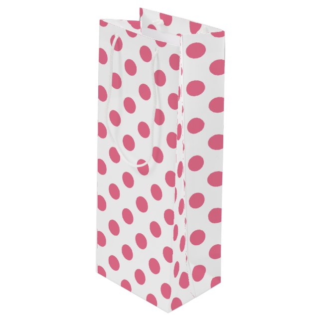 Rosa och vitt polka dots (Framsidan Vinklad)