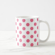 Rosa och vitt polka dots