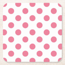 Rosa och vitt polka dots